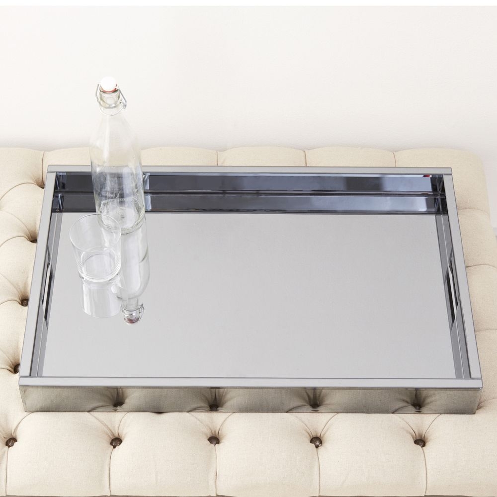 glass ottoman tray