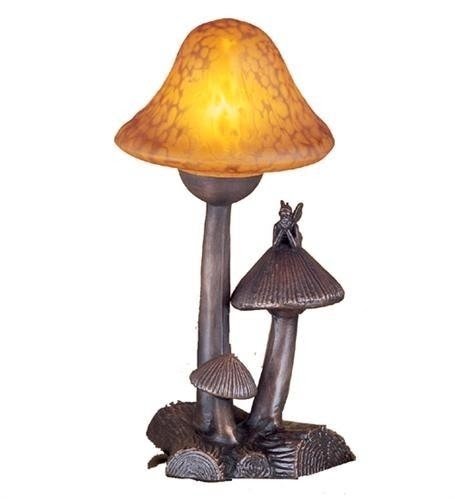 mushroom glass shade