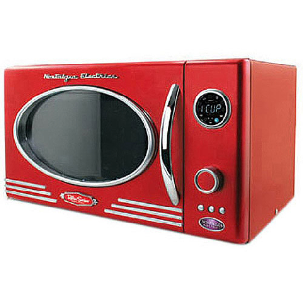 Nostalgia electrics retro series 9 cu ft microwave oven