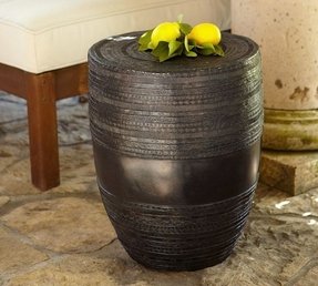 Metal Drum Accent Table Ideas On Foter