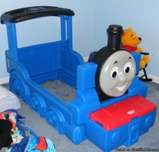 thomas the train bed with toy box attached