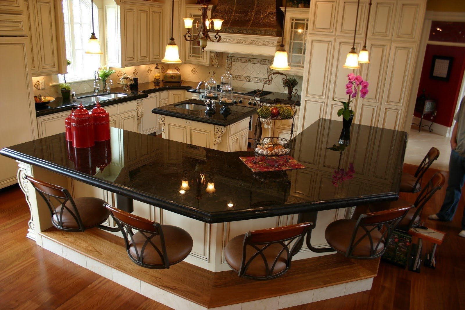 White Kitchen Island With Granite Top Ideas On Foter