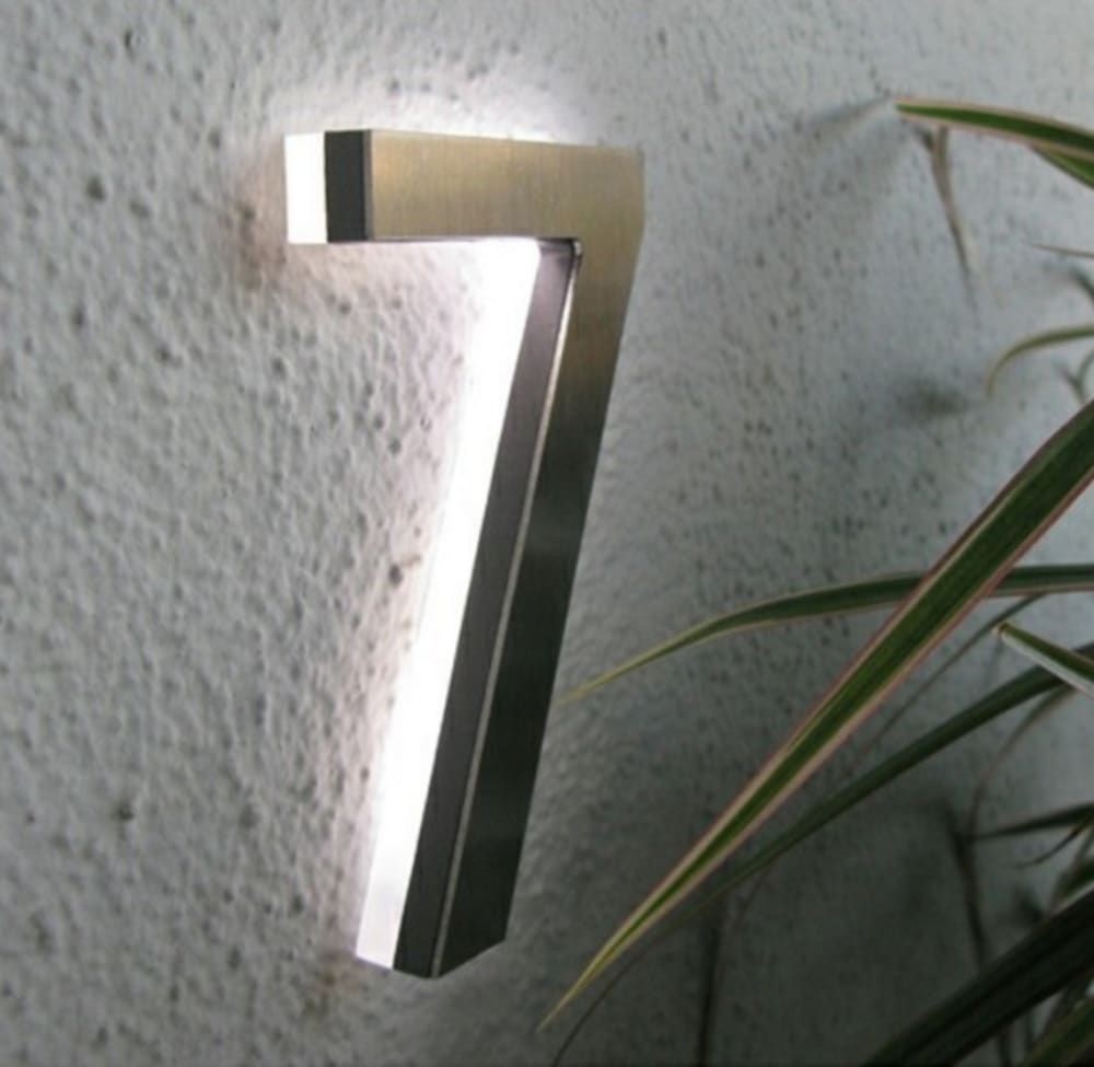 Are modern architectural led house and building number sign system