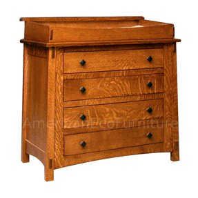 Designed to eventually convert into a storage dresser or chest our solid wood amish changi Solid Wood Dresser Changing Table