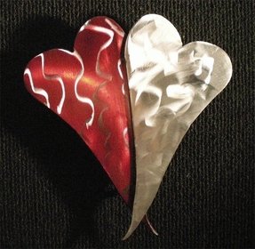 metal heart wall art