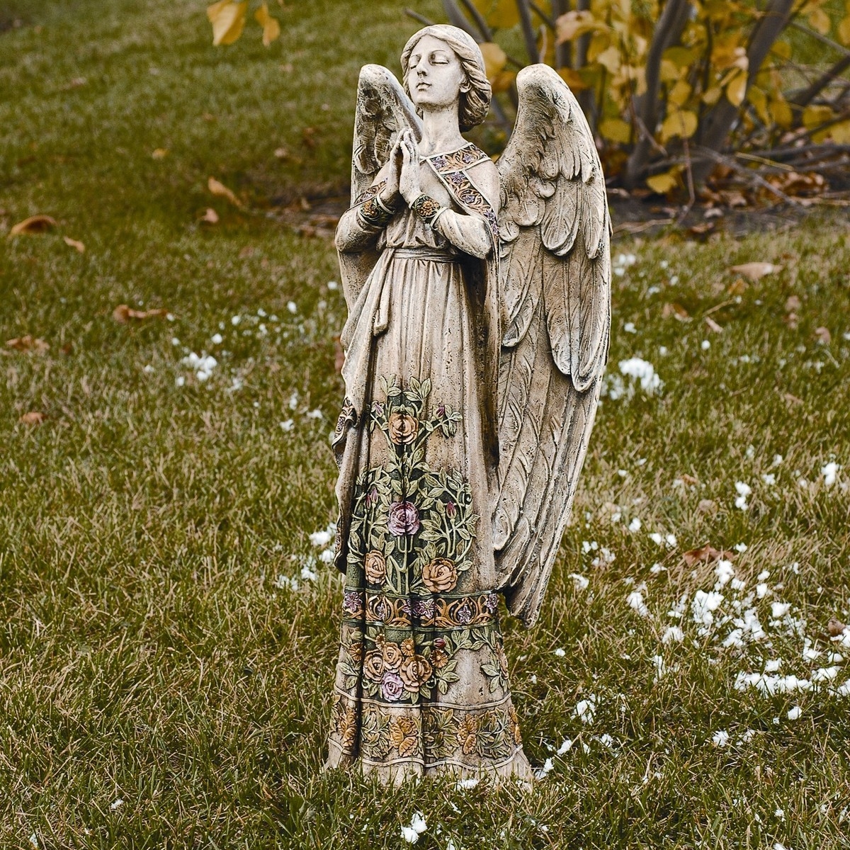 Roman inc praying angel garden statue 1