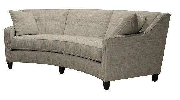 Small curved sofa for deals bay window