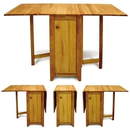 Winsome square drop leaf kitchen island table with 2 stools