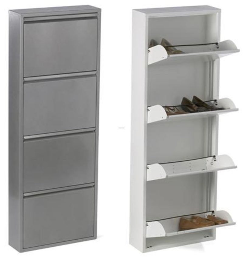 Metal Revolving Tall Skinny Shoe Rack - Foter