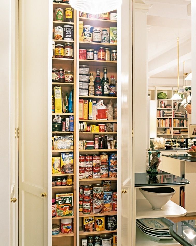 Narrow shop kitchen pantry