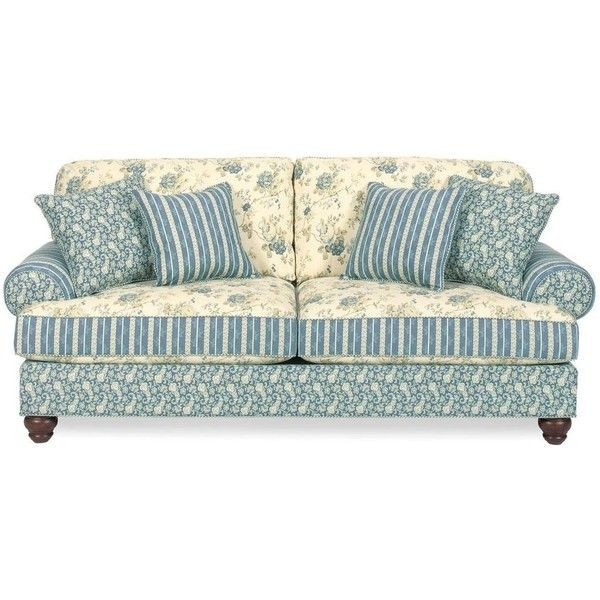 Shop home furniture sofas carolines cottage country blue sofa 714