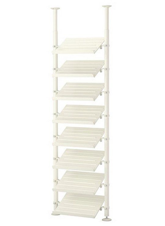 Wall mounted Rotating Tall Narrow Shoe Storage - Foter