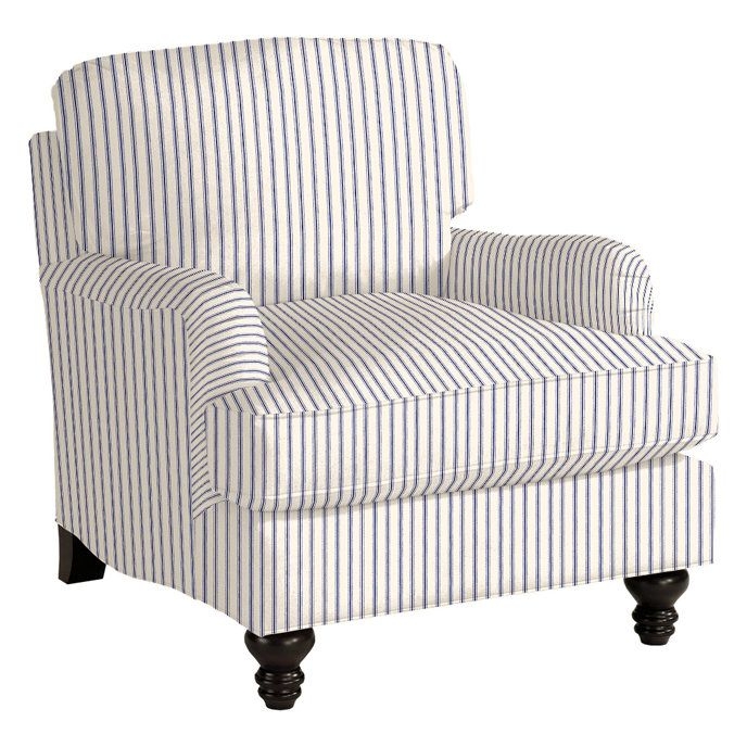 Striped club chair 6