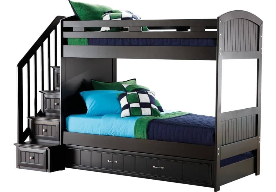 Kids bunk beds with steps