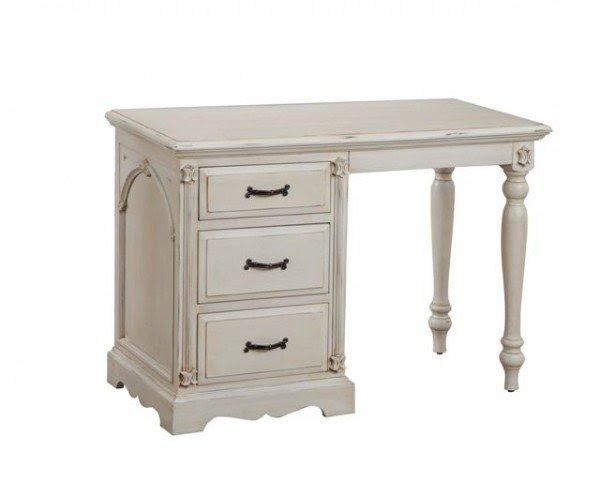 About tours french painted furniture single pedestal computer desk