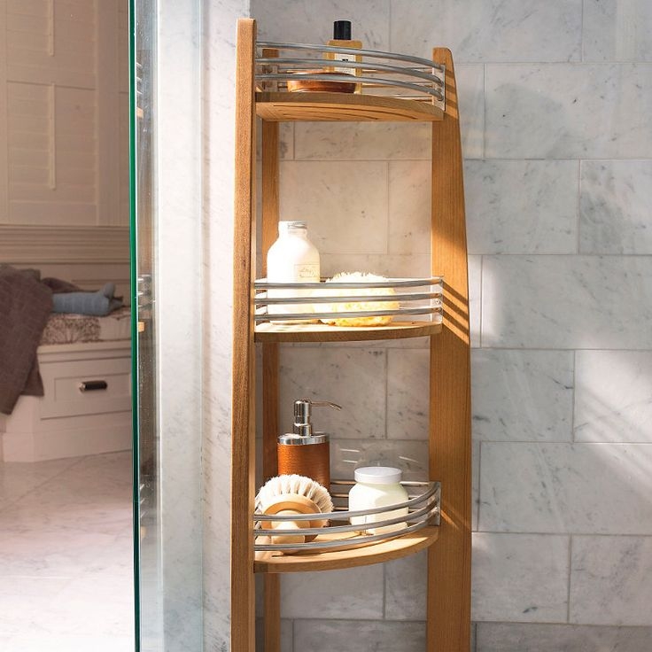 Teak Shower Caddy - Foter  Teak shower, Teak shower shelf, Shower shelves