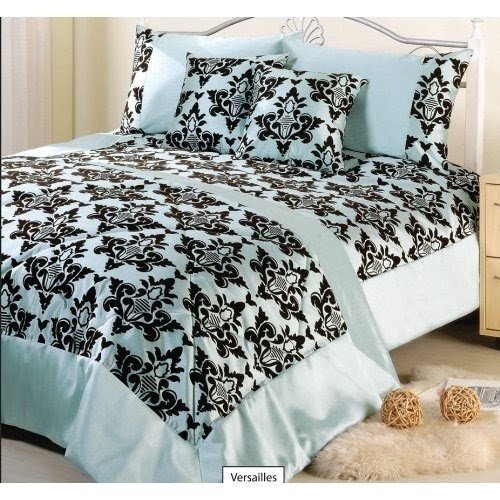 Blue And Black Damask Bedding Ideas On Foter