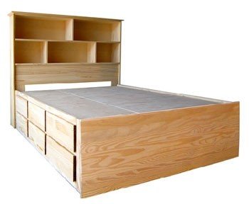 King size captains bed deals with 12 drawers