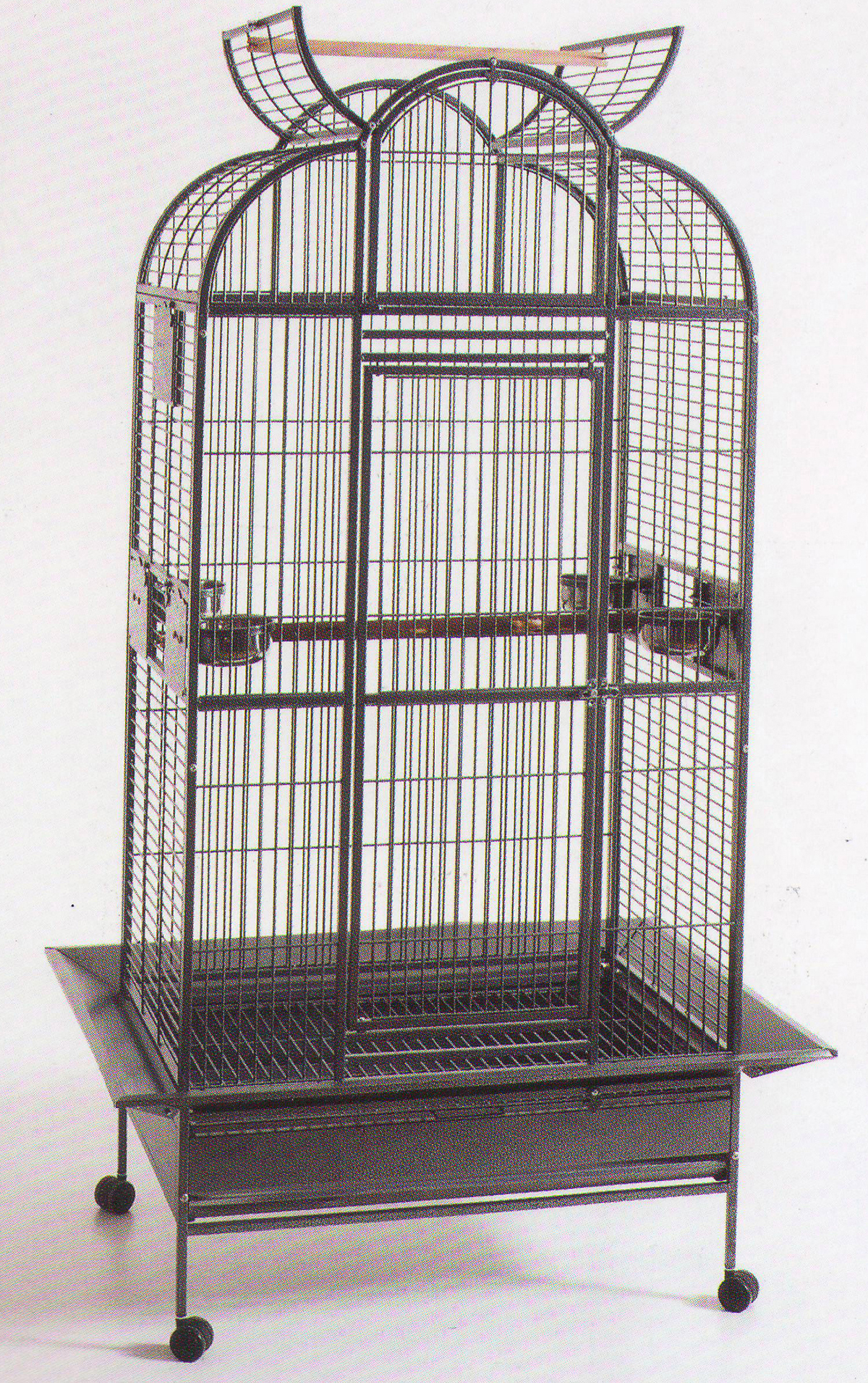 antique large iron bird cage