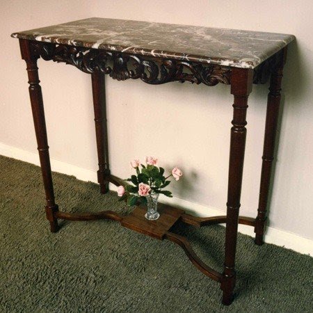Marble top hall table