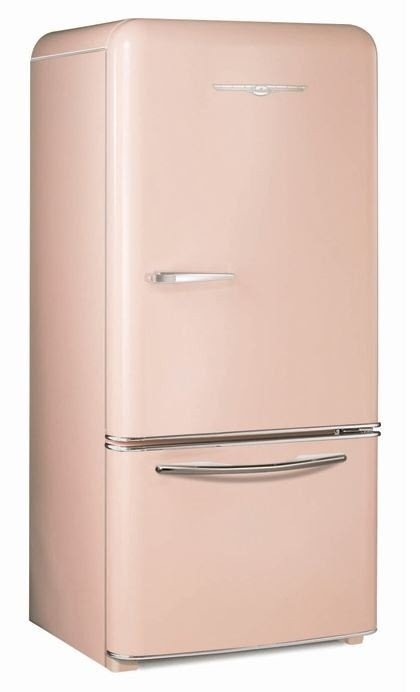 Mini pink fridge