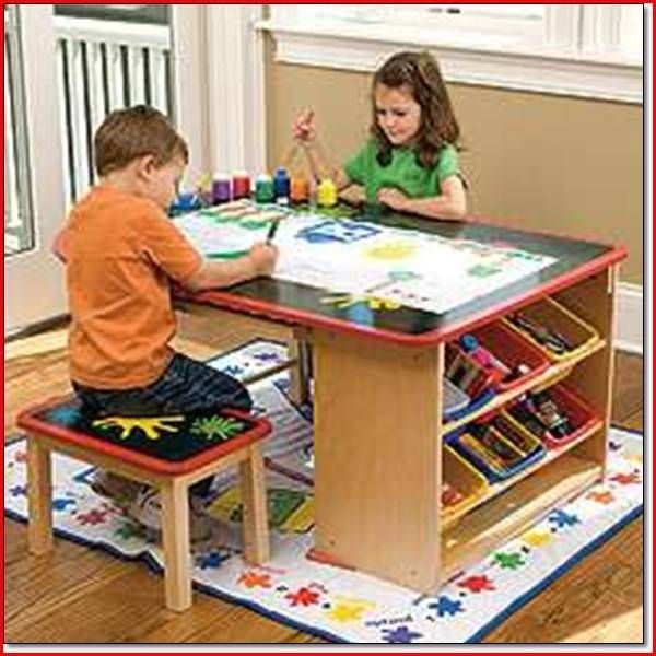 childs art desk