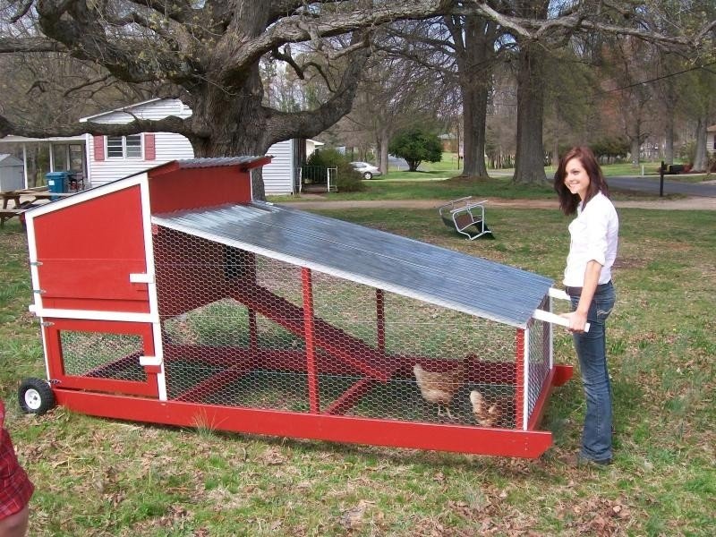 Movable chicken coop