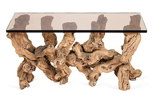 Of the arkansas home driftwood console table on