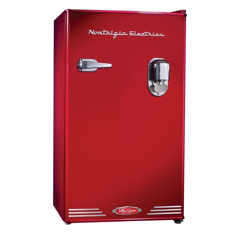 Retro series 3 0 cu ft mini refrigerator with dispenser
