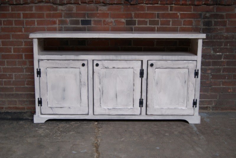 Rustic White Tv Stand Foter   Rustic White Tv Stand 