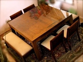 Square 8 Seater Dining Table - Foter