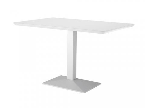 Wedge r 300 rectangular cafe table with pedestal base