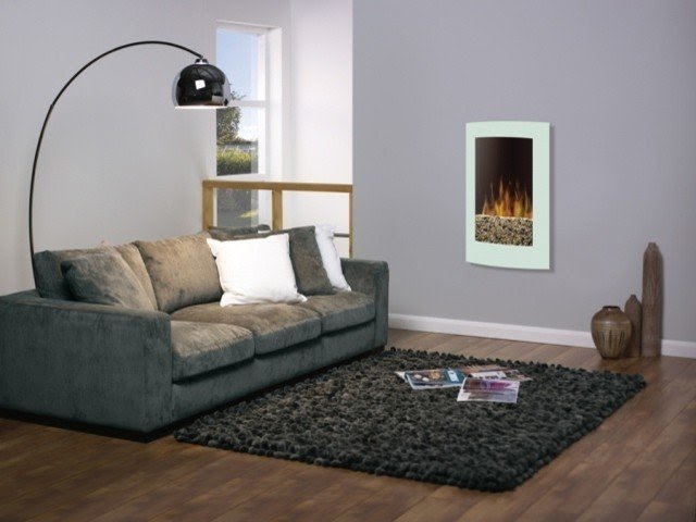 White wall mount electric fireplace vcx1525wh modern fireplaces