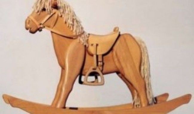 wooden rocking horse for toddlers