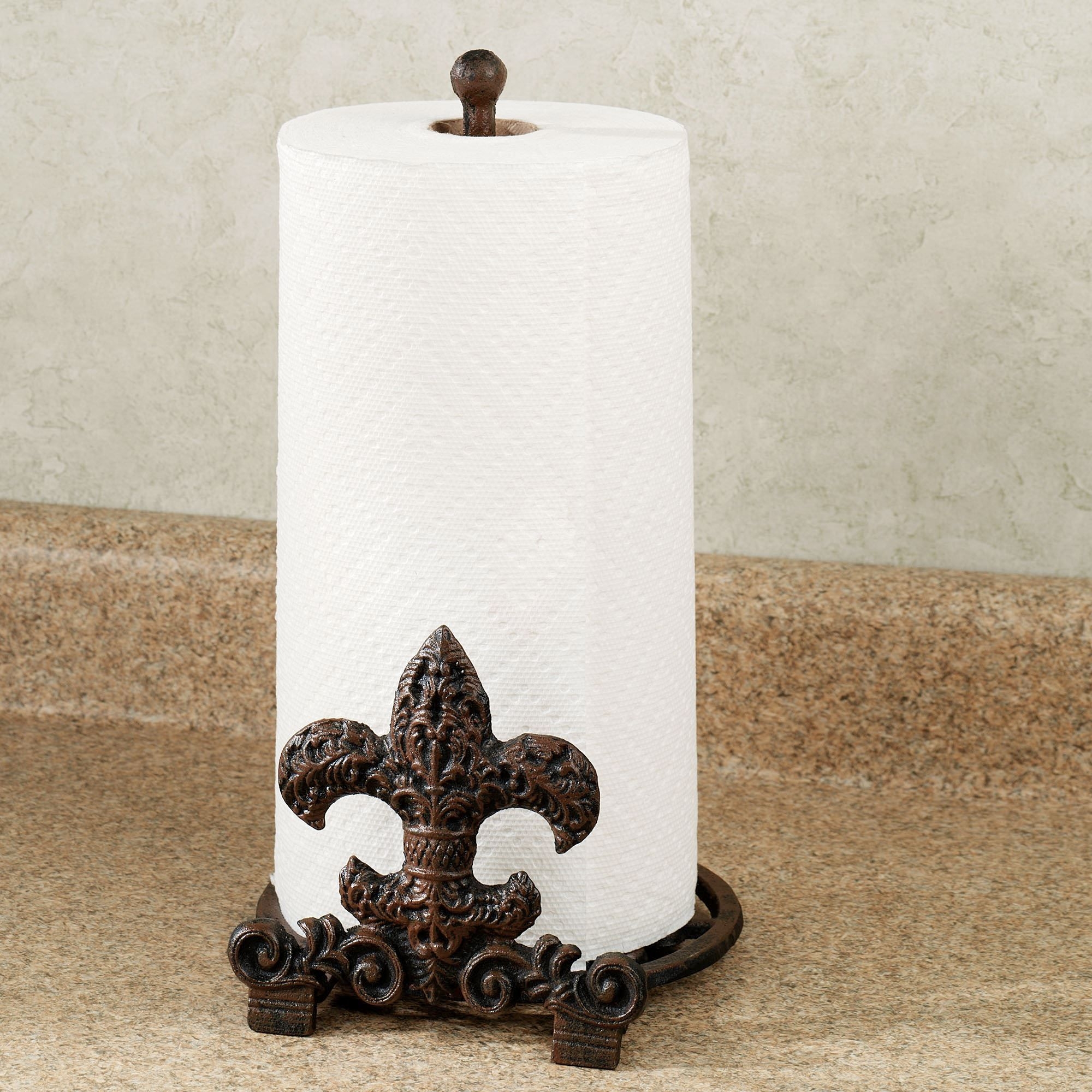 You might also consider fleur de lis paper towel holder