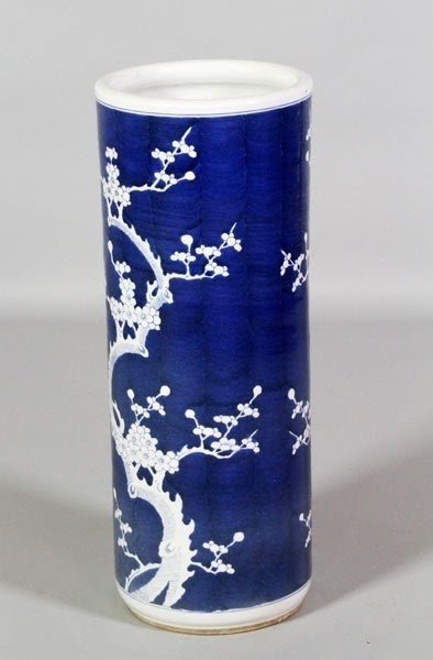 7254 chinese blue and white umbrella stand