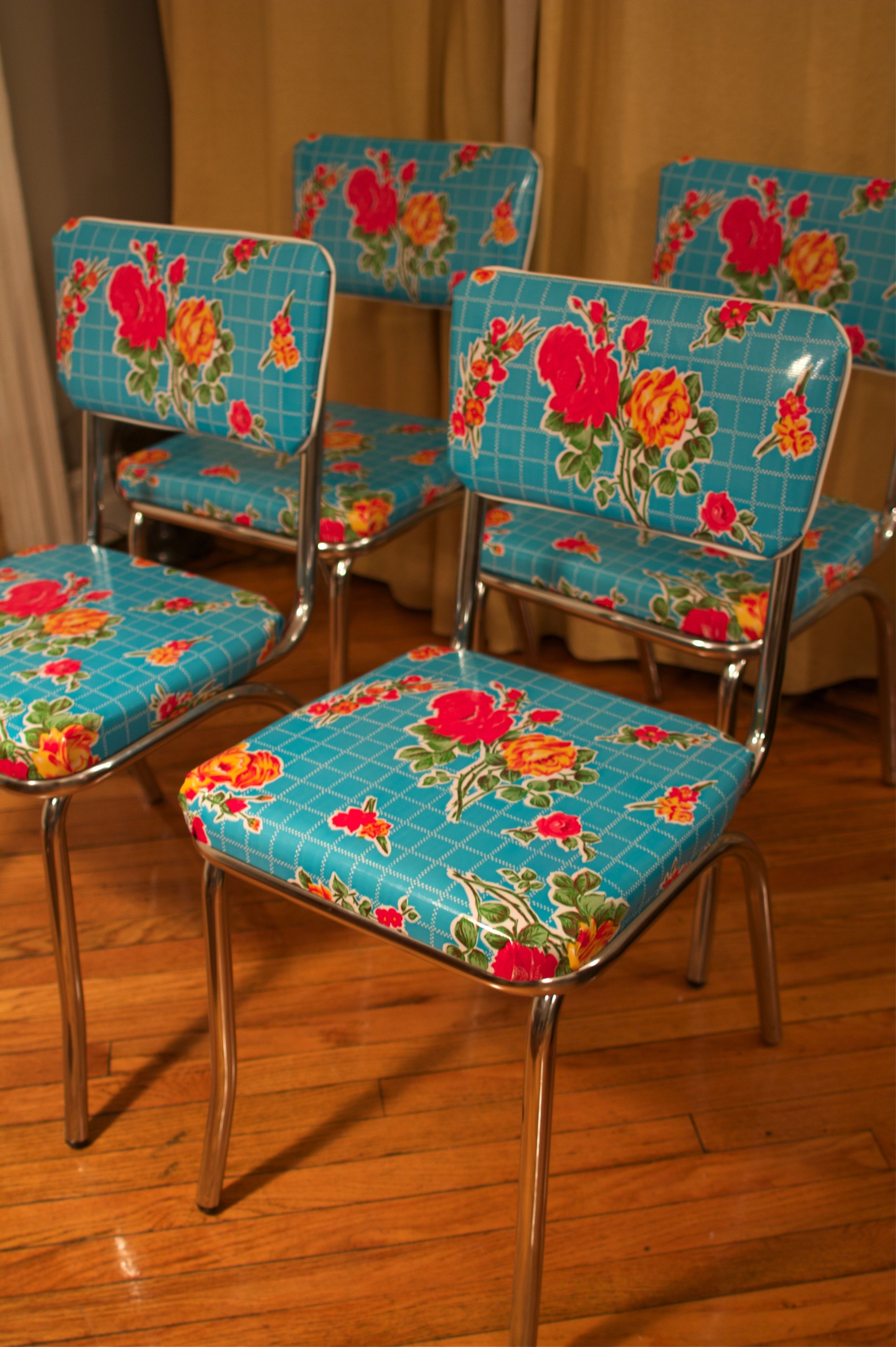 Chrome kitchen chairs