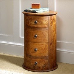 Mandor cylindrical chest of 4 drawers