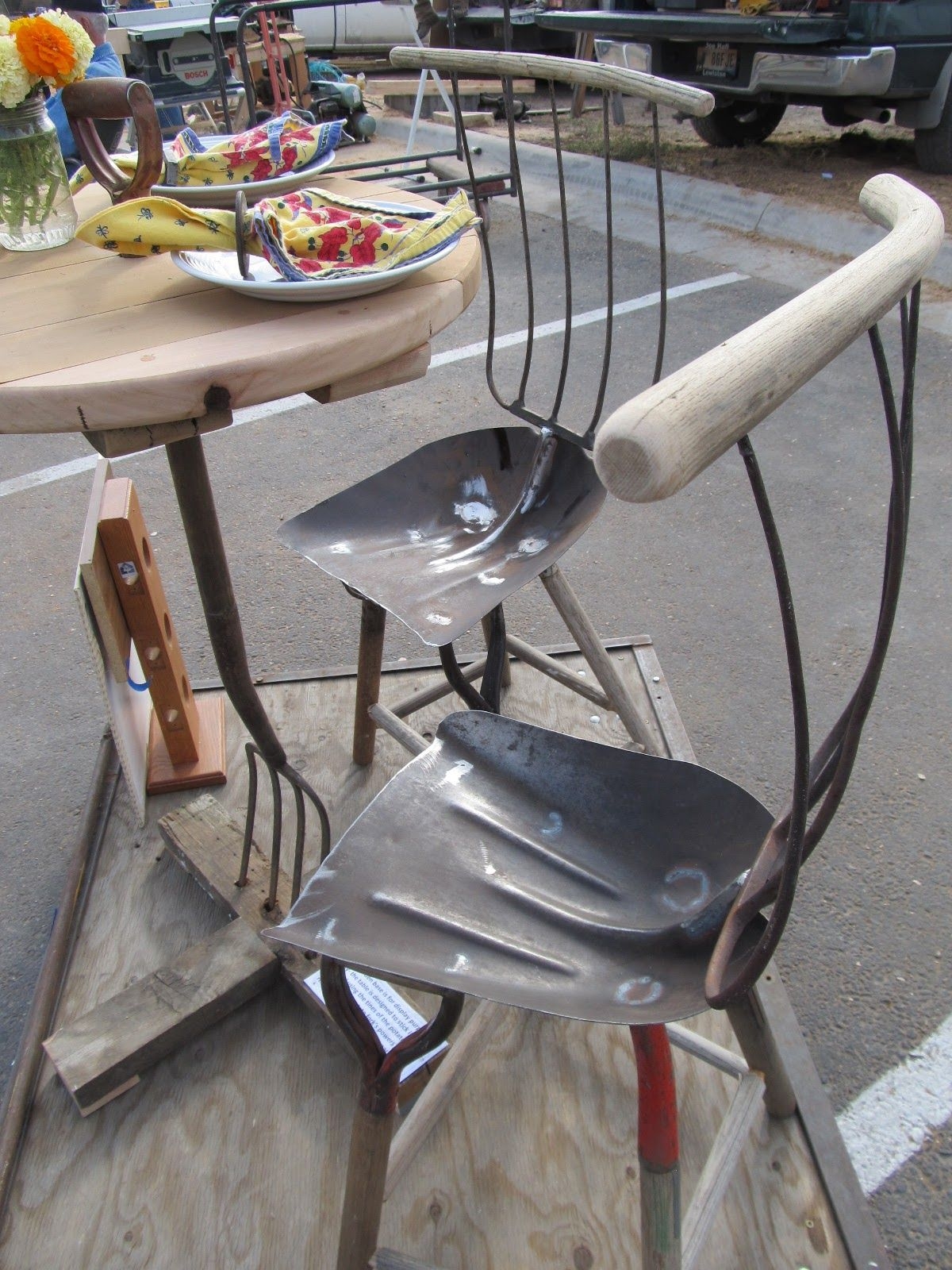Metal garden chairs 1