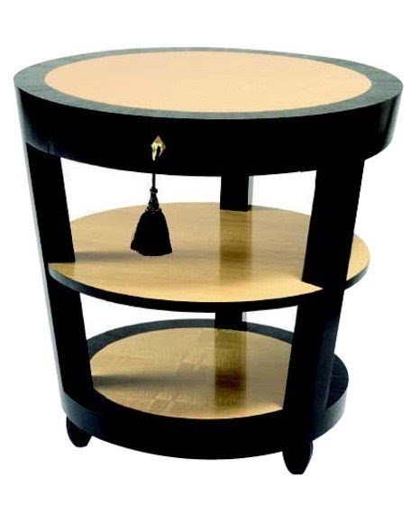 round end table wood