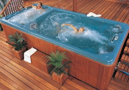 Swim spa hot tubs at la costa pool and spa