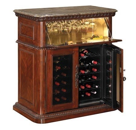 Wooden wine cooler discount cabinet