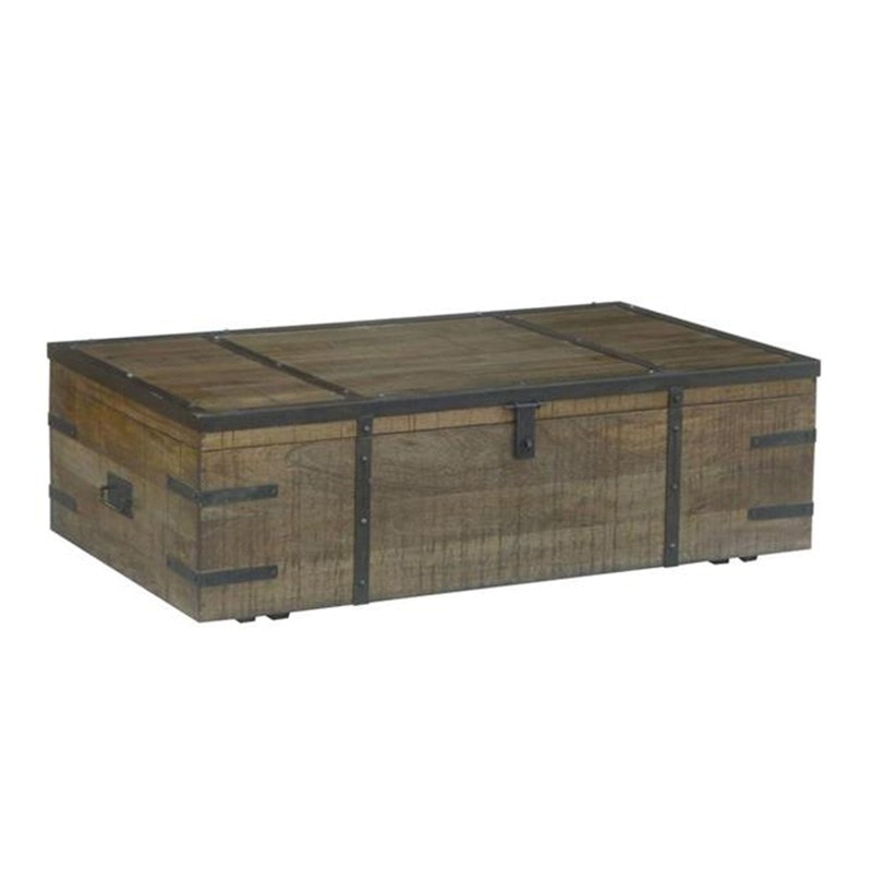 Wooden chest coffee table 1