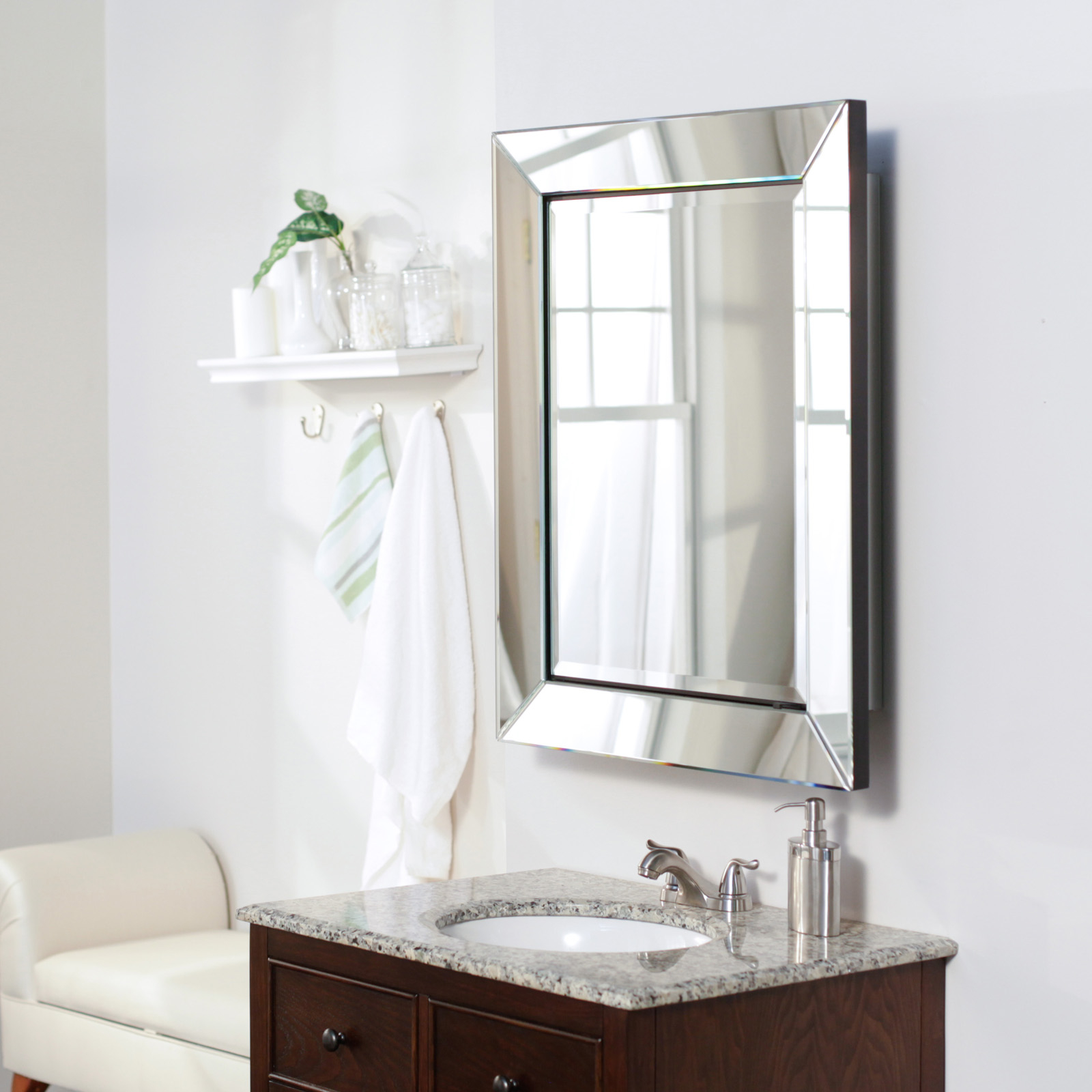 Tri view medicine cabinet mirror replacement