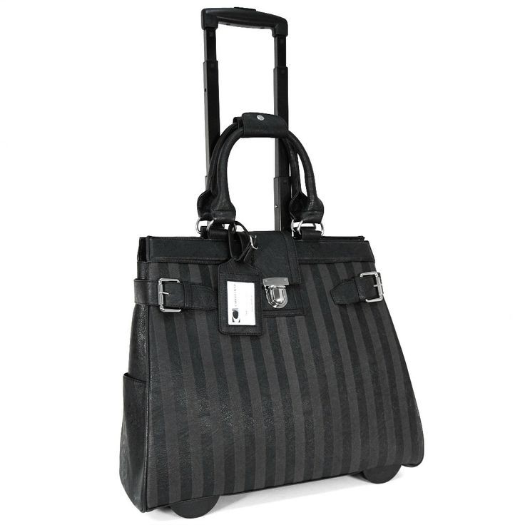 Cabrelli co 15 6in lazer striped rolling laptop cases