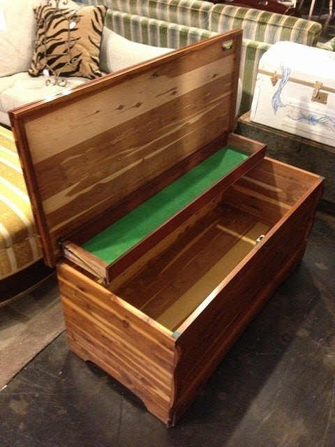 Cedar storage chests 34