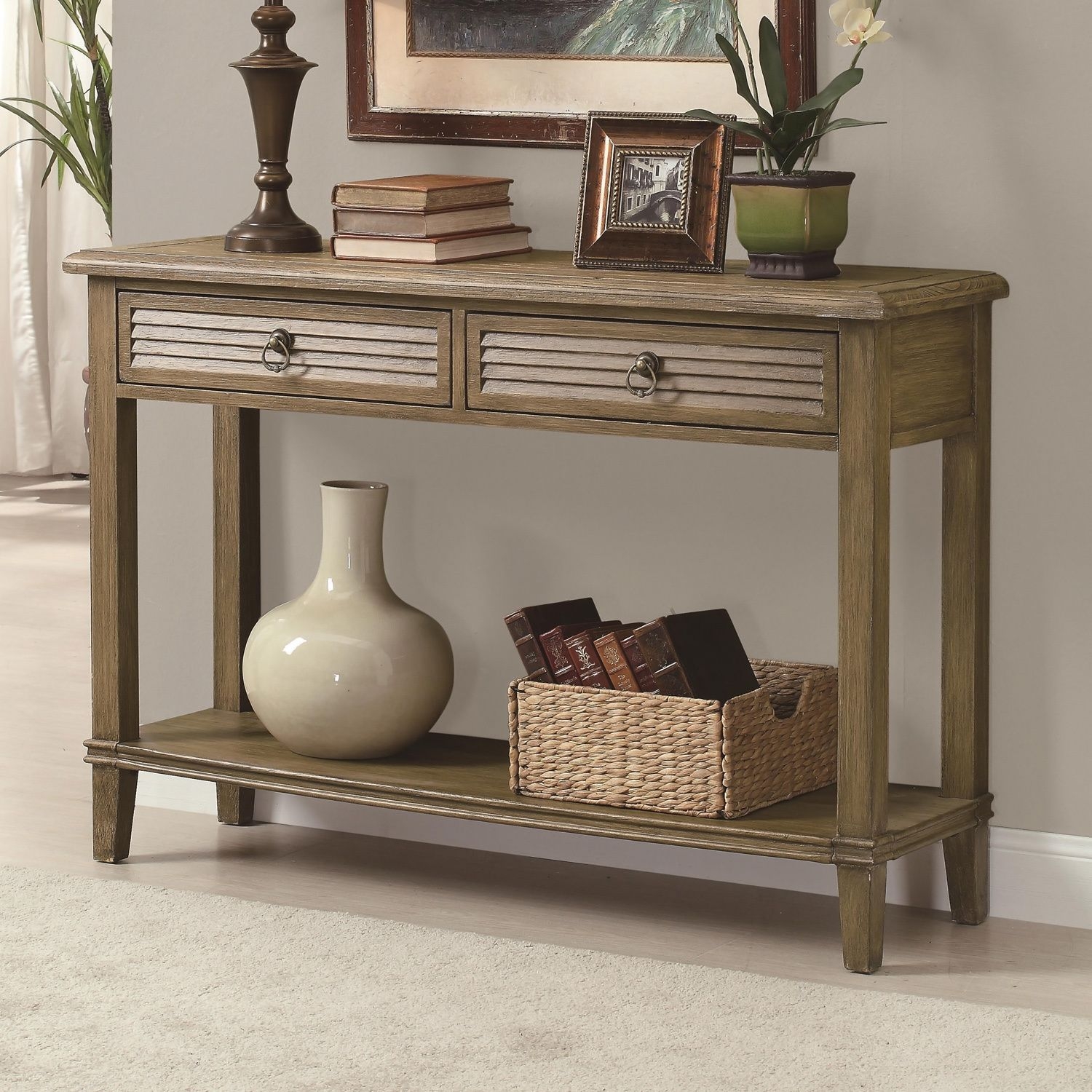 Деревянная консоль Morris small Console Table kl2724