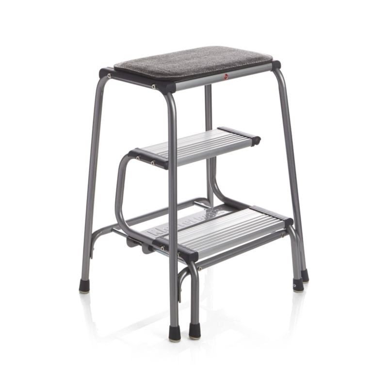 Kitchen stool with steps and seat