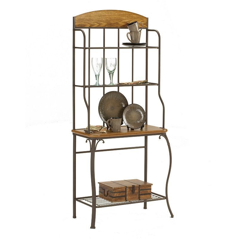 Lakeview wood accent bakers rack 2