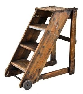 Featured image of post Wood And Metal Step Stool / Each step has an apron crafted with a smooth hand hold.